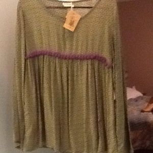 Boho long sleeve top